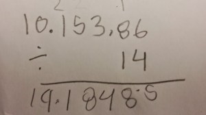 Any idea what is happening here?  Me either.  A lack of critical thinking skills and an ability to judge the reasonableness of answer is a real problem with today's students.